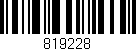 Código de barras (EAN, GTIN, SKU, ISBN): '819228'