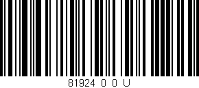 Código de barras (EAN, GTIN, SKU, ISBN): '81924_0_0_U'