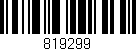 Código de barras (EAN, GTIN, SKU, ISBN): '819299'