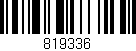 Código de barras (EAN, GTIN, SKU, ISBN): '819336'