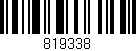 Código de barras (EAN, GTIN, SKU, ISBN): '819338'