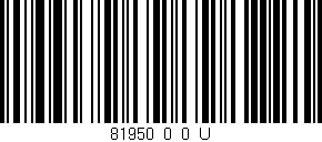 Código de barras (EAN, GTIN, SKU, ISBN): '81950_0_0_U'