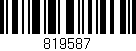 Código de barras (EAN, GTIN, SKU, ISBN): '819587'
