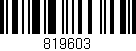 Código de barras (EAN, GTIN, SKU, ISBN): '819603'