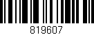 Código de barras (EAN, GTIN, SKU, ISBN): '819607'