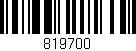 Código de barras (EAN, GTIN, SKU, ISBN): '819700'