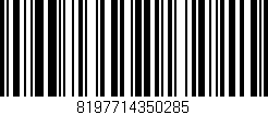 Código de barras (EAN, GTIN, SKU, ISBN): '8197714350285'