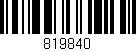 Código de barras (EAN, GTIN, SKU, ISBN): '819840'