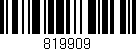 Código de barras (EAN, GTIN, SKU, ISBN): '819909'