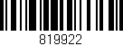 Código de barras (EAN, GTIN, SKU, ISBN): '819922'