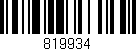 Código de barras (EAN, GTIN, SKU, ISBN): '819934'