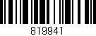 Código de barras (EAN, GTIN, SKU, ISBN): '819941'