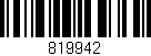 Código de barras (EAN, GTIN, SKU, ISBN): '819942'