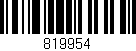 Código de barras (EAN, GTIN, SKU, ISBN): '819954'