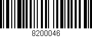 Código de barras (EAN, GTIN, SKU, ISBN): '8200046'