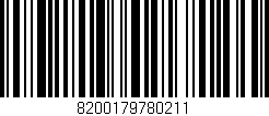 Código de barras (EAN, GTIN, SKU, ISBN): '8200179780211'