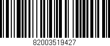 Código de barras (EAN, GTIN, SKU, ISBN): '82003519427'