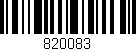 Código de barras (EAN, GTIN, SKU, ISBN): '820083'