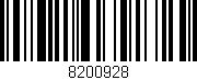 Código de barras (EAN, GTIN, SKU, ISBN): '8200928'