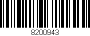 Código de barras (EAN, GTIN, SKU, ISBN): '8200943'