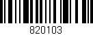 Código de barras (EAN, GTIN, SKU, ISBN): '820103'