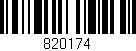 Código de barras (EAN, GTIN, SKU, ISBN): '820174'