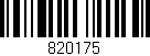Código de barras (EAN, GTIN, SKU, ISBN): '820175'