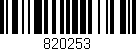 Código de barras (EAN, GTIN, SKU, ISBN): '820253'