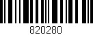 Código de barras (EAN, GTIN, SKU, ISBN): '820280'