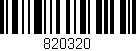 Código de barras (EAN, GTIN, SKU, ISBN): '820320'