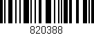Código de barras (EAN, GTIN, SKU, ISBN): '820388'
