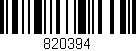 Código de barras (EAN, GTIN, SKU, ISBN): '820394'