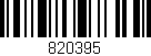 Código de barras (EAN, GTIN, SKU, ISBN): '820395'