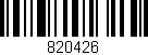 Código de barras (EAN, GTIN, SKU, ISBN): '820426'