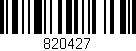 Código de barras (EAN, GTIN, SKU, ISBN): '820427'