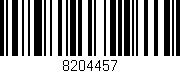 Código de barras (EAN, GTIN, SKU, ISBN): '8204457'