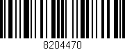 Código de barras (EAN, GTIN, SKU, ISBN): '8204470'