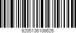 Código de barras (EAN, GTIN, SKU, ISBN): '8205136108626'