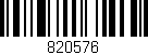 Código de barras (EAN, GTIN, SKU, ISBN): '820576'