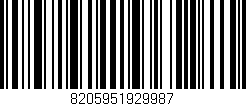 Código de barras (EAN, GTIN, SKU, ISBN): '8205951929987'