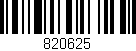 Código de barras (EAN, GTIN, SKU, ISBN): '820625'