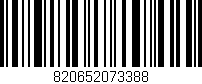 Código de barras (EAN, GTIN, SKU, ISBN): '820652073388'