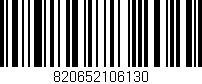 Código de barras (EAN, GTIN, SKU, ISBN): '820652106130'