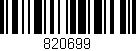 Código de barras (EAN, GTIN, SKU, ISBN): '820699'