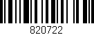Código de barras (EAN, GTIN, SKU, ISBN): '820722'