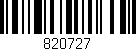 Código de barras (EAN, GTIN, SKU, ISBN): '820727'