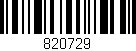 Código de barras (EAN, GTIN, SKU, ISBN): '820729'