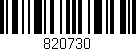 Código de barras (EAN, GTIN, SKU, ISBN): '820730'