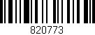 Código de barras (EAN, GTIN, SKU, ISBN): '820773'