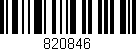 Código de barras (EAN, GTIN, SKU, ISBN): '820846'